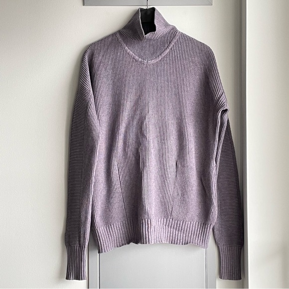 LULULEMON Cozy Calling Turtleneck Sweater - Heathered  Purple - Picture 5 of 12